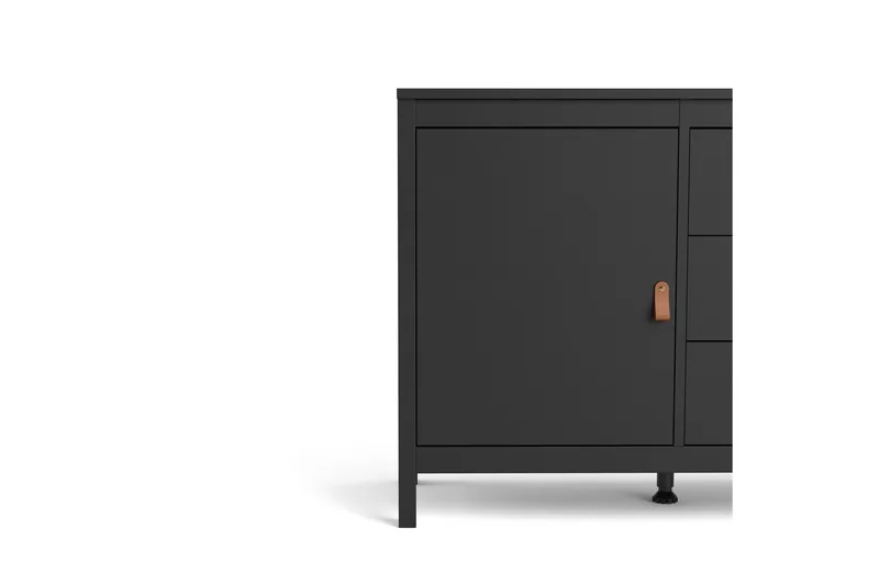 Vallvidera Sideboard 38x151 cm - Svart/Natur - Oppbevaring - Oppbevaringsmøbler - Sideboard & skjenker