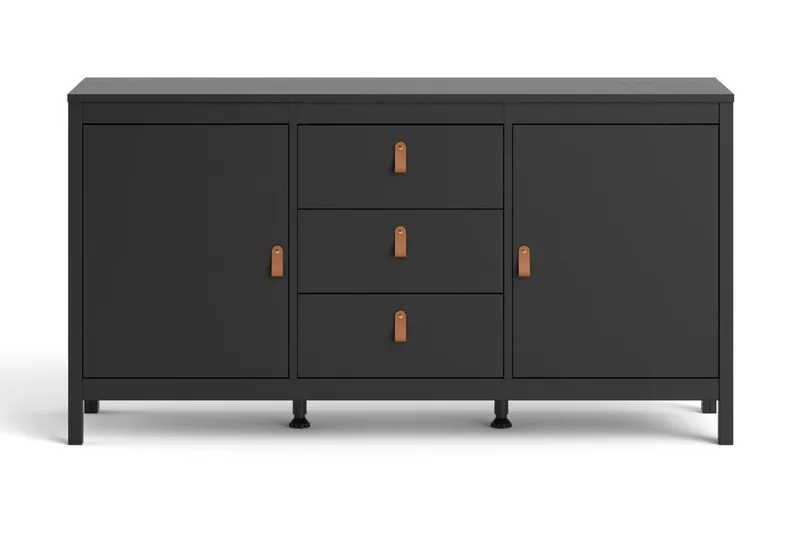 Vallvidera Sideboard 38x151 cm - Svart/Natur - Oppbevaring - Oppbevaringsmøbler - Sideboard & skjenker