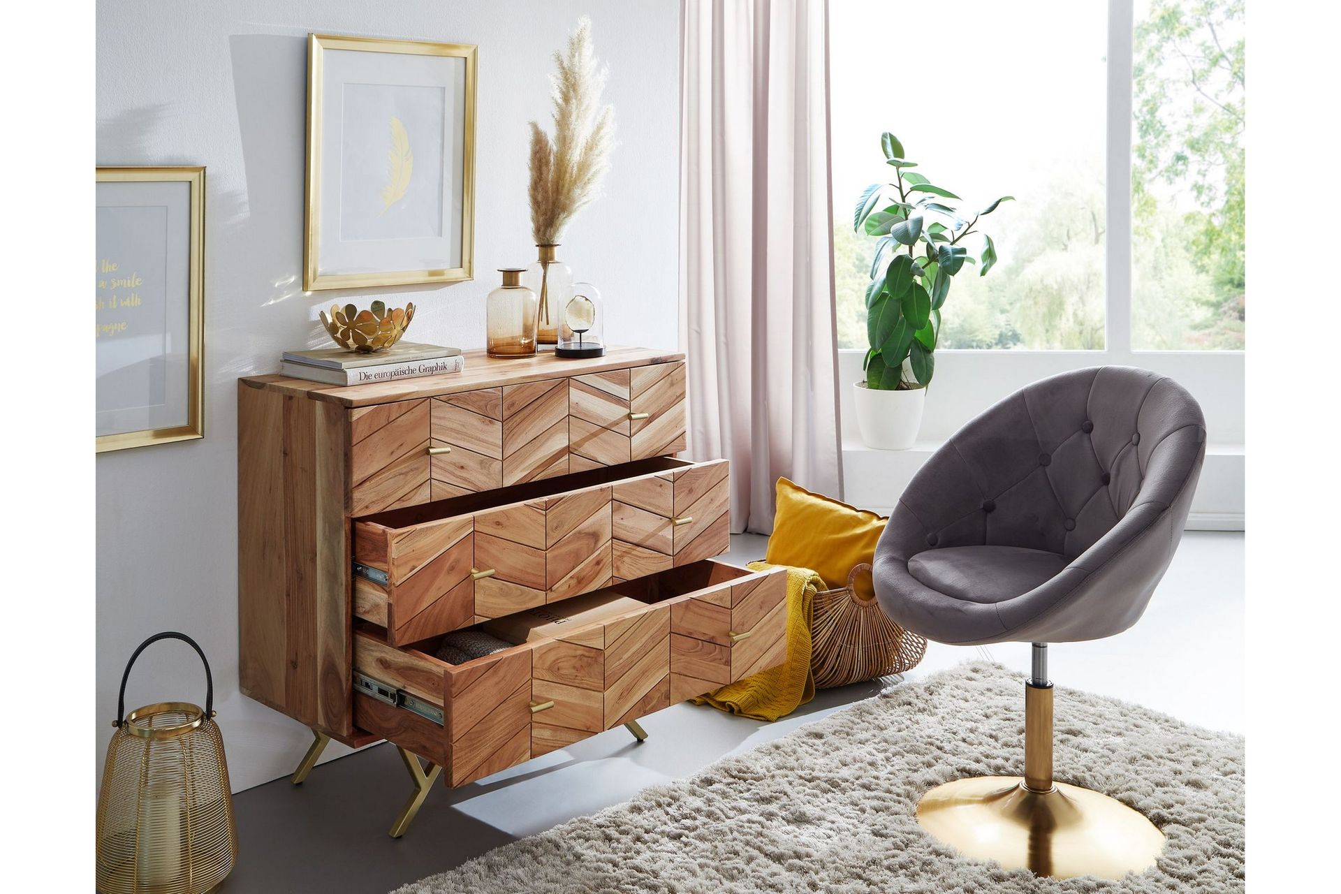 Willowdale Sideboard 90x40 cm - Brun - Oppbevaring - Oppbevaringsmøbler - Sideboard & skjenker