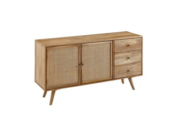 Willowdale Skjenk 140 cm i Tre med Rottingdør - Brun - Oppbevaring - Oppbevaringsmøbler - Sideboard & skjenker