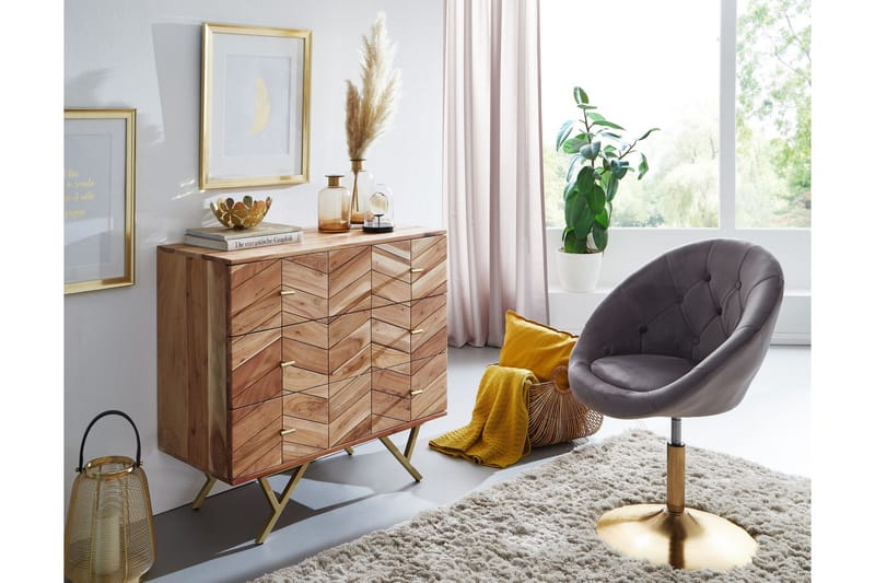Willowdale Skjenk 90 cm i Tre med Eikeutseende - Lys Brun Trefarge - Oppbevaring - Oppbevaringsmøbler - Sideboard & skjenker