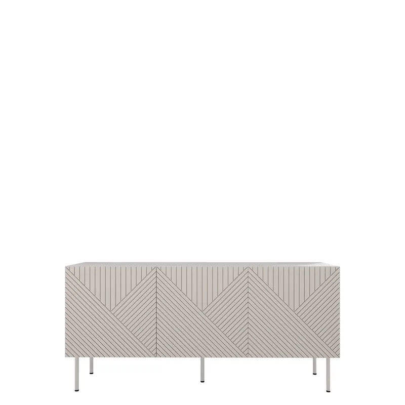 skap NO_BRAND Kommode ART DECO 3D 150 beige, undefined