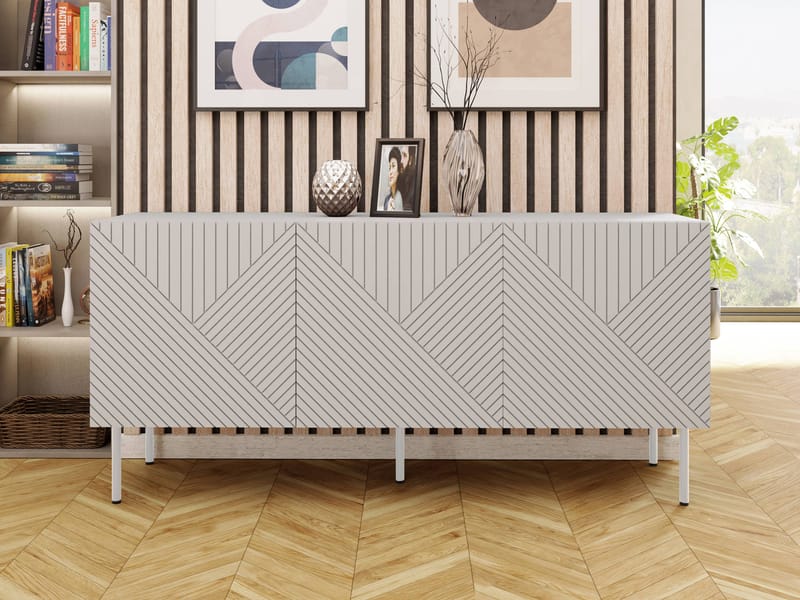 skap NO_BRAND Kommode ART DECO 3D 150 beige - Oppbevaring - Oppbevaringsmøbler - Sideboard & skjenker