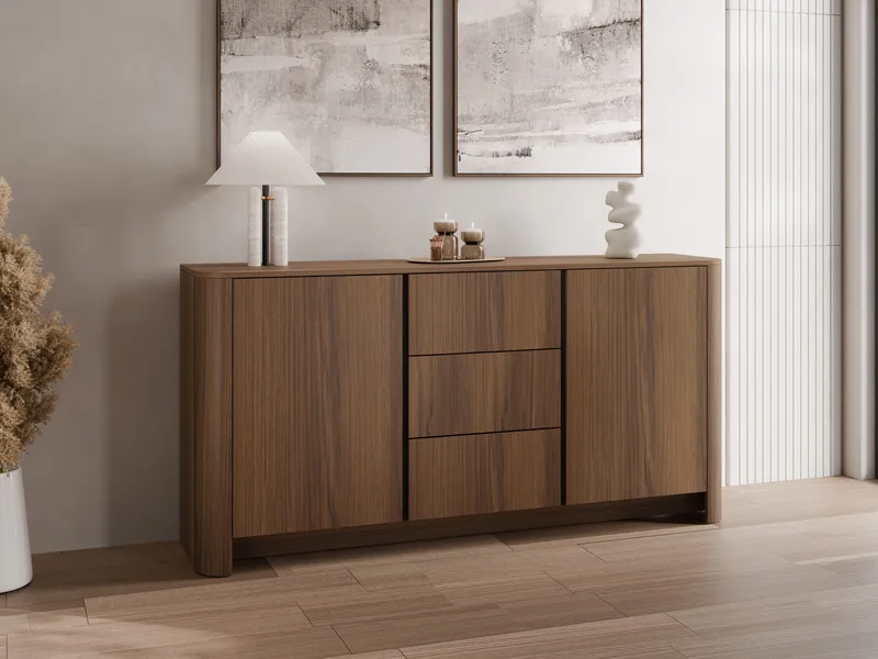 skap NO_BRAND Kommode BARI KSZ168 brun - Oppbevaring - Oppbevaringsmøbler - Sideboard & skjenker