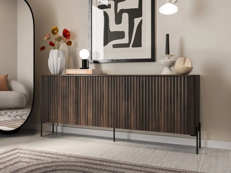skap NO_BRAND Kommode VERA 190 brun - Oppbevaring - Oppbevaringsmøbler - Sideboard & skjenker