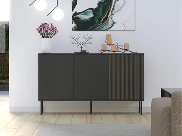 skap Notte Svart, valnøtt - Svart, valnøtt - Oppbevaring - Oppbevaringsmøbler - Sideboard & skjenker