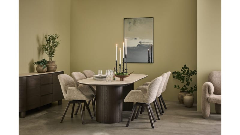 Skjenk Ödalen med Keramisk Topp - Brunlakkert eikefiner - Oppbevaring - Oppbevaringsmøbler - Sideboard & skjenker