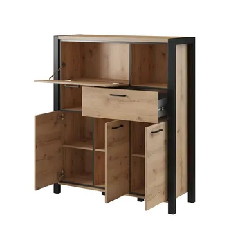 Skjenk Aktiv 3 dører 1 skuff 1 klaffedør - Oppbevaring - Oppbevaringsmøbler - Sideboard & skjenker