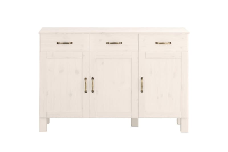 Skjenk Alby 125x38x85 cm, Hvit - 125x38x85 cm, Hvit - Oppbevaring - Oppbevaringsmøbler - Sideboard & skjenker