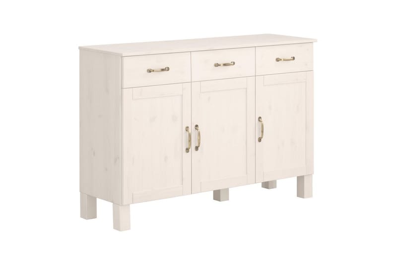 Skjenk Alby 125x38x85 cm, Hvit - 125x38x85 cm, Hvit - Oppbevaring - Oppbevaringsmøbler - Sideboard & skjenker