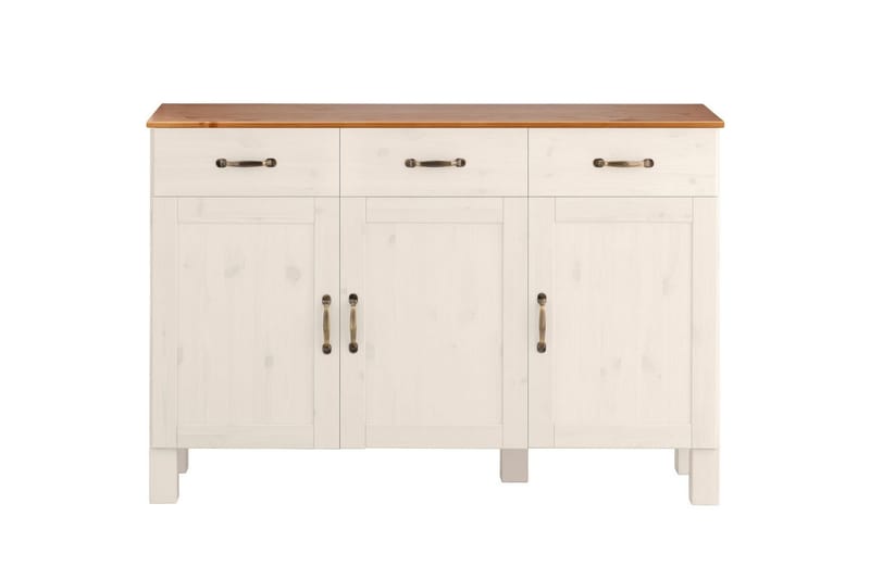 Skjenk Alby 125x38x85 cm, Hvit/Honning - 125x38x85 cm, Hvit/Honning - Oppbevaring - Oppbevaringsmøbler - Sideboard & skjenker
