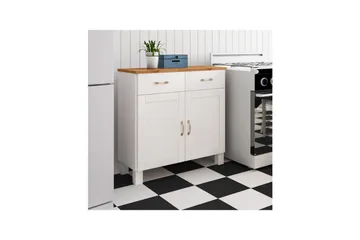 Skjenk Alby 85x38x85 cm, Hvit/Honning - 85x38x85 cm, Hvit/Honning - Oppbevaring - Oppbevaringsmøbler - Sideboard & skjenker