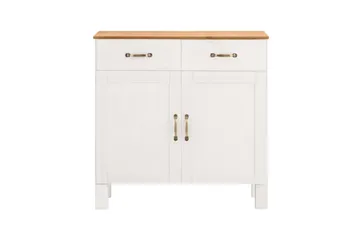 Skjenk Alby 85x38x85 cm, Hvit/Honning - 85x38x85 cm, Hvit/Honning - Oppbevaring - Oppbevaringsmøbler - Sideboard & skjenker