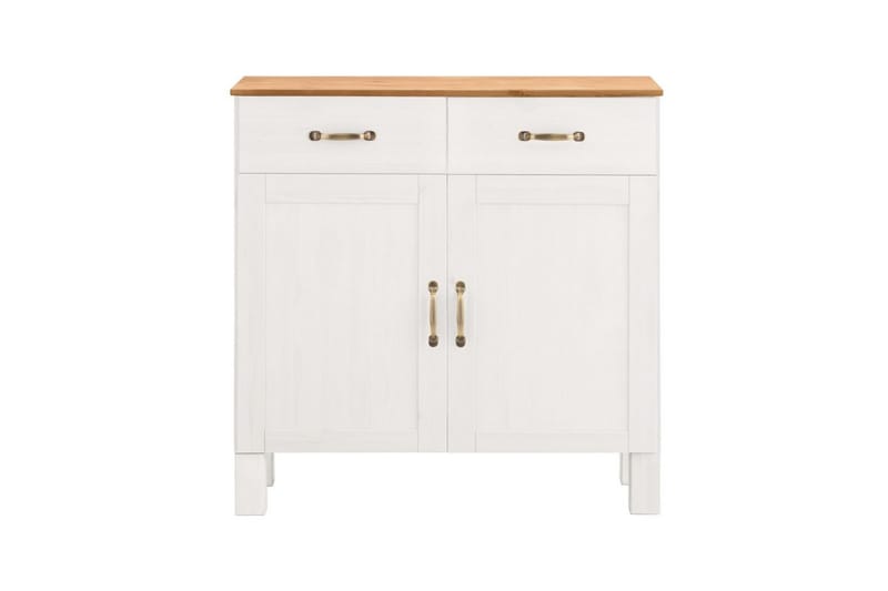 Skjenk Alby 85x38x85 cm, Hvit/Honning - 85x38x85 cm, Hvit/Honning - Oppbevaring - Oppbevaringsmøbler - Sideboard & skjenker