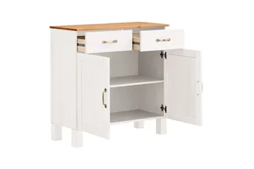 Skjenk Alby 85x38x85 cm, Hvit/Honning - 85x38x85 cm, Hvit/Honning - Oppbevaring - Oppbevaringsmøbler - Sideboard & skjenker