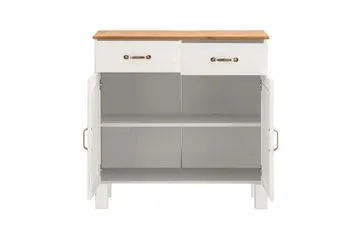 Skjenk Alby 85x38x85 cm, Hvit/Honning - 85x38x85 cm, Hvit/Honning - Oppbevaring - Oppbevaringsmøbler - Sideboard & skjenker