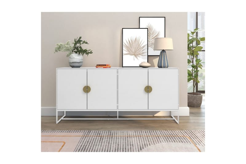 Skjenk Asia Hvit - Hvit - Oppbevaring - Oppbevaringsmøbler - Sideboard & skjenker