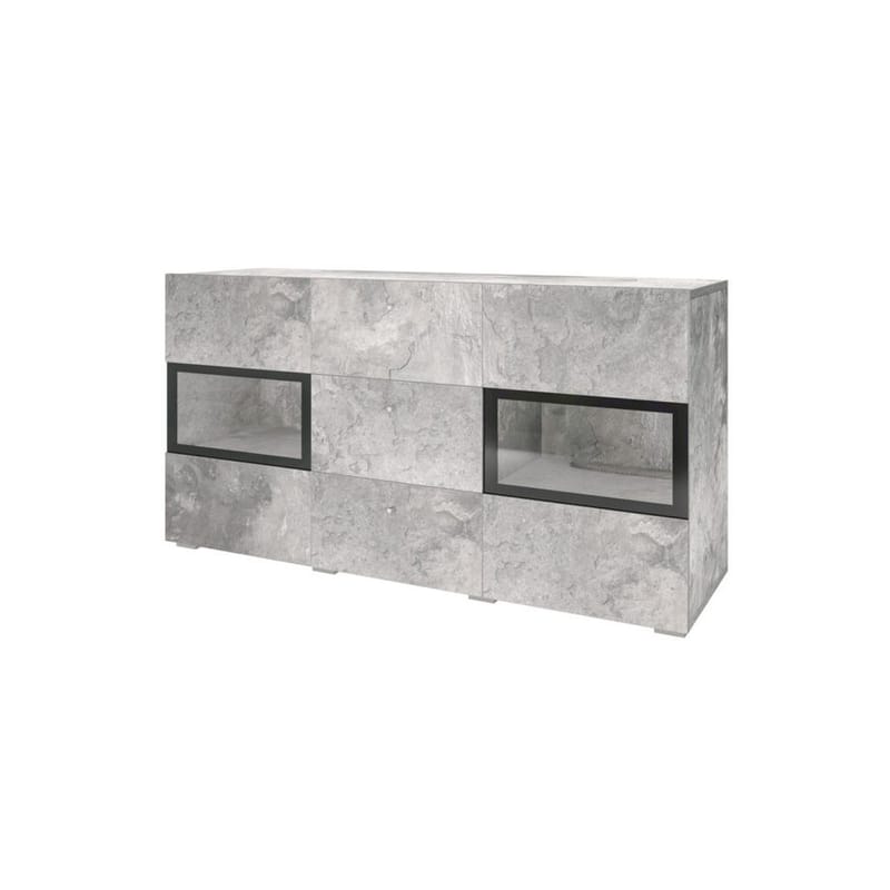 Skjenk Baros 2 Dører med 3 Skuffer - Betonglys - Oppbevaring - Oppbevaringsmøbler - Sideboard & skjenker