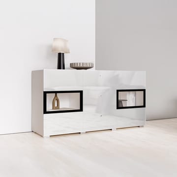 Skjenk Baros 2 Dører med 3 Skuffer - Hvit Laminat - Oppbevaring - Oppbevaringsmøbler - Sideboard & skjenker