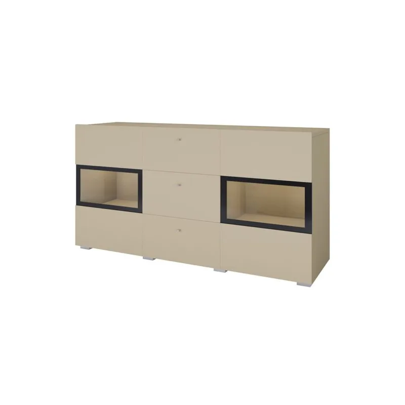 Skjenk Baros 2 Dører med 3 Skuffer - Lys beige - Oppbevaring - Oppbevaringsmøbler - Sideboard & skjenker