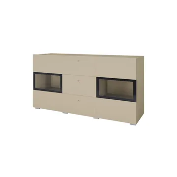 Skjenk Baros 2 Dører med 3 Skuffer - Lys beige - Oppbevaring - Oppbevaringsmøbler - Sideboard & skjenker