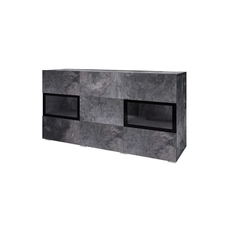 Skjenk Baros 2 Dører med 3 Skuffer - Skifer - Oppbevaring - Oppbevaringsmøbler - Sideboard & skjenker
