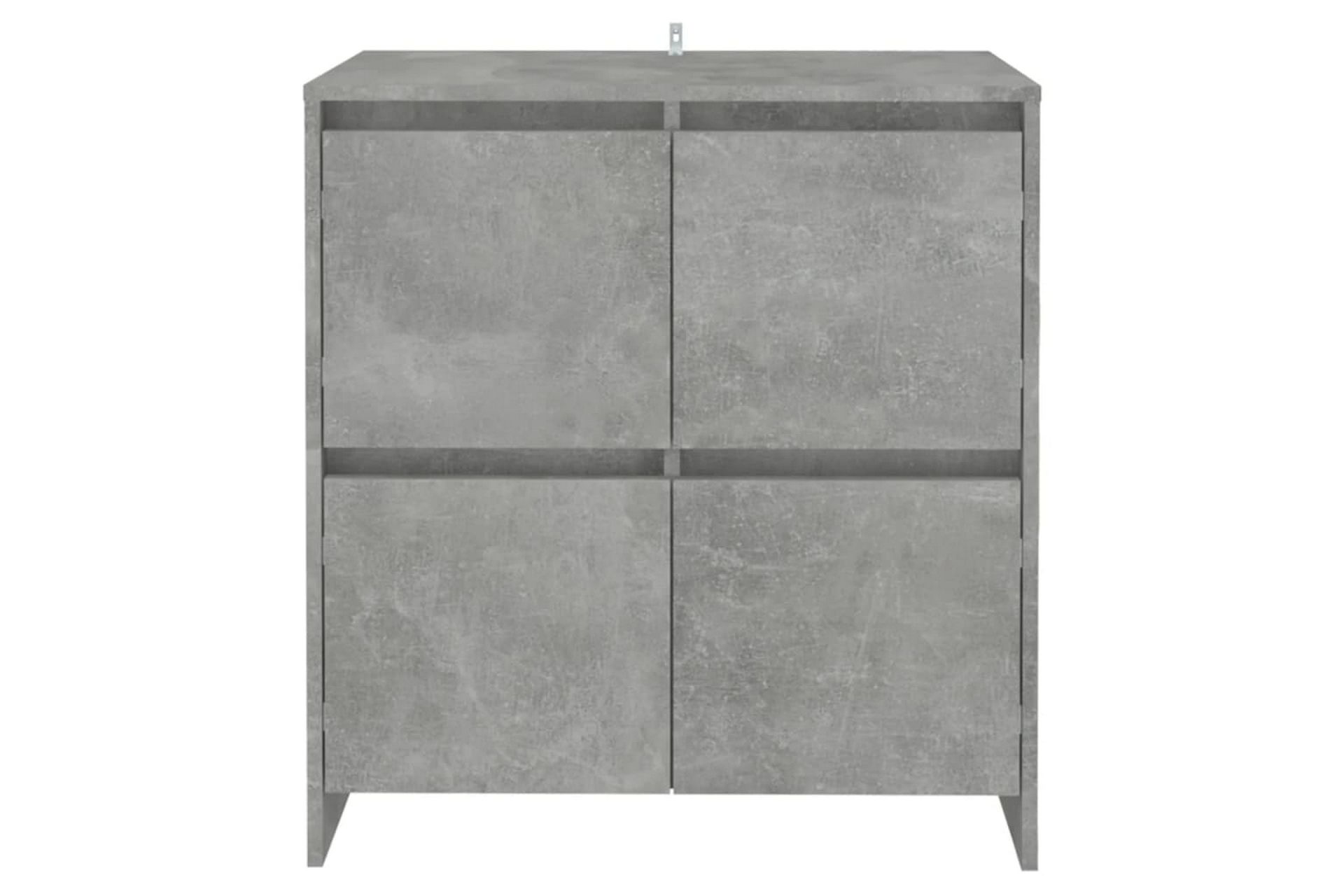 Skjenk betonggrå 70x41x75 cm sponplate - Grå - Oppbevaring - Oppbevaringsmøbler - Sideboard & skjenker