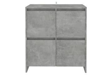 Skjenk betonggrå 70x41x75 cm sponplate - Grå - Oppbevaring - Oppbevaringsmøbler - Sideboard & skjenker