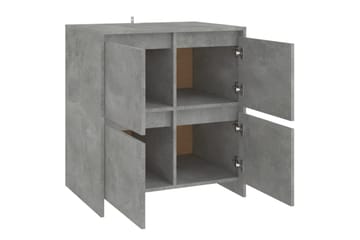 Skjenk betonggrå 70x41x75 cm sponplate - Grå - Oppbevaring - Oppbevaringsmøbler - Sideboard & skjenker