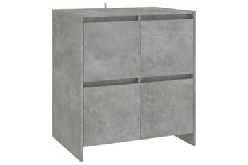 Skjenk betonggrå 70x41x75 cm sponplate - Grå - Oppbevaring - Oppbevaringsmøbler - Sideboard & skjenker