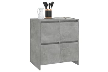 Skjenk betonggrå 70x41x75 cm sponplate - Grå - Oppbevaring - Oppbevaringsmøbler - Sideboard & skjenker