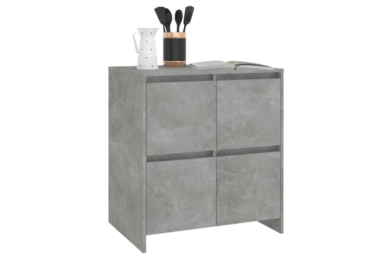 Skjenk betonggrå 70x41x75 cm sponplate - Grå - Oppbevaring - Oppbevaringsmøbler - Sideboard & skjenker