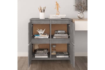Skjenk betonggrå 70x41x75 cm sponplate - Grå - Oppbevaring - Oppbevaringsmøbler - Sideboard & skjenker