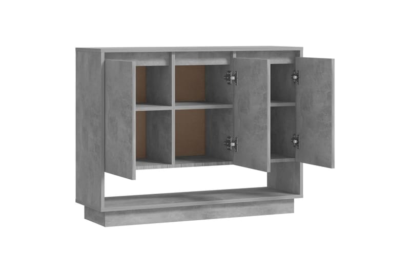 Skjenk betonggrå 97x31x75 cm sponplate - Grå - Oppbevaring - Oppbevaringsmøbler - Sideboard & skjenker