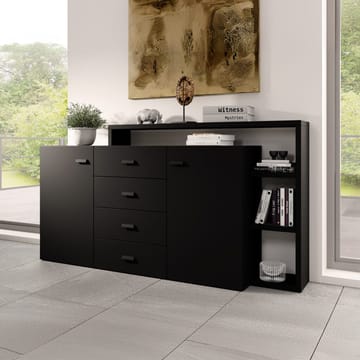 Skjenk Bota 2 Dører med 4 Skuffer - Black Supermatt - Oppbevaring - Oppbevaringsmøbler - Sideboard & skjenker