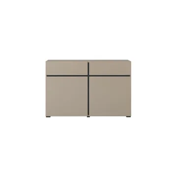 Skjenk Cross 2 Dører med 2 Skuffer - Congo - Svart - Oppbevaring - Oppbevaringsmøbler - Sideboard & skjenker