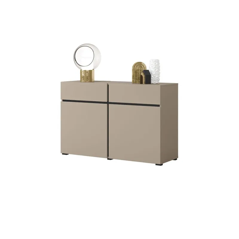 Skjenk Cross 2 Dører med 2 Skuffer - Congo - Svart - Oppbevaring - Oppbevaringsmøbler - Sideboard & skjenker