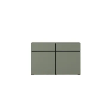 Skjenk Cross 2 Dører med 2 Skuffer - Grønn - Svart - Oppbevaring - Oppbevaringsmøbler - Sideboard & skjenker