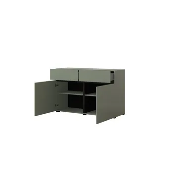 Skjenk Cross 2 Dører med 2 Skuffer - Grønn - Svart - Oppbevaring - Oppbevaringsmøbler - Sideboard & skjenker