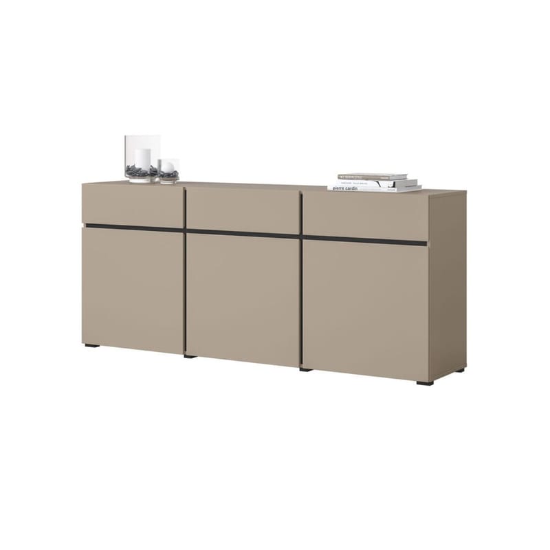 Skjenk Cross 3 Dører med 3 Skuffer - Congo - Svart - Oppbevaring - Oppbevaringsmøbler - Sideboard & skjenker