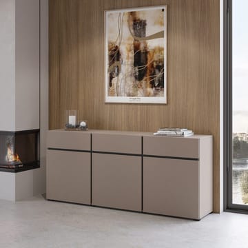 Skjenk Cross 3 Dører med 3 Skuffer - Congo - Svart - Oppbevaring - Oppbevaringsmøbler - Sideboard & skjenker