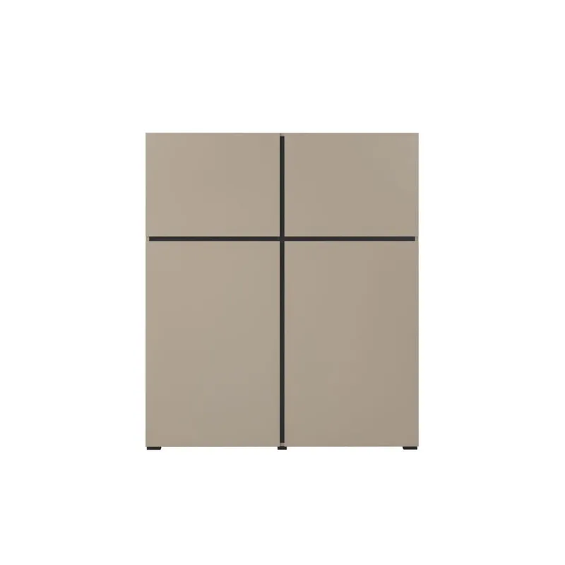 Skjenk Cross 4 Dører - Congo - Svart - Oppbevaring - Oppbevaringsmøbler - Sideboard & skjenker