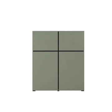 Skjenk Cross 4 Dører - Grønn - Svart - Oppbevaring - Oppbevaringsmøbler - Sideboard & skjenker