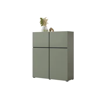 Skjenk Cross 4 Dører - Grønn - Svart - Oppbevaring - Oppbevaringsmøbler - Sideboard & skjenker