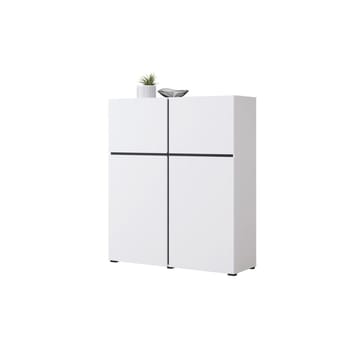Skjenk Cross 4 Dører - Hvit - Svart - Oppbevaring - Oppbevaringsmøbler - Sideboard & skjenker