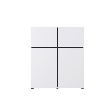 Skjenk Cross 4 Dører - Hvit - Svart - Oppbevaring - Oppbevaringsmøbler - Sideboard & skjenker