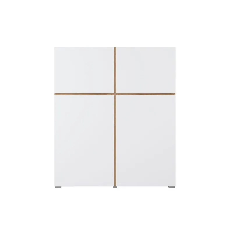 Skjenk Cross 4 Dører - Hvit - Oppbevaring - Oppbevaringsmøbler - Sideboard & skjenker