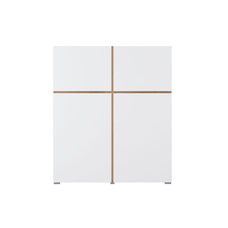 Skjenk Cross 4 Dører - Hvit - Oppbevaring - Oppbevaringsmøbler - Sideboard & skjenker