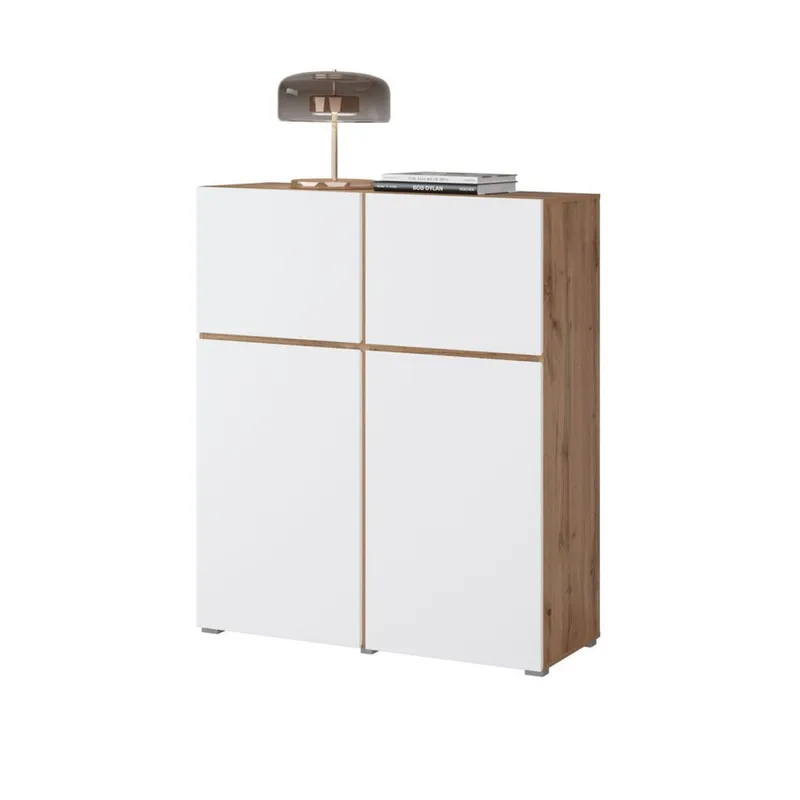 Skjenk Cross 4 Dører - Hvit - Oppbevaring - Oppbevaringsmøbler - Sideboard & skjenker