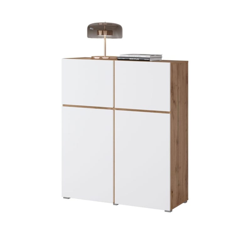 Skjenk Cross 4 Dører - Hvit - Oppbevaring - Oppbevaringsmøbler - Sideboard & skjenker